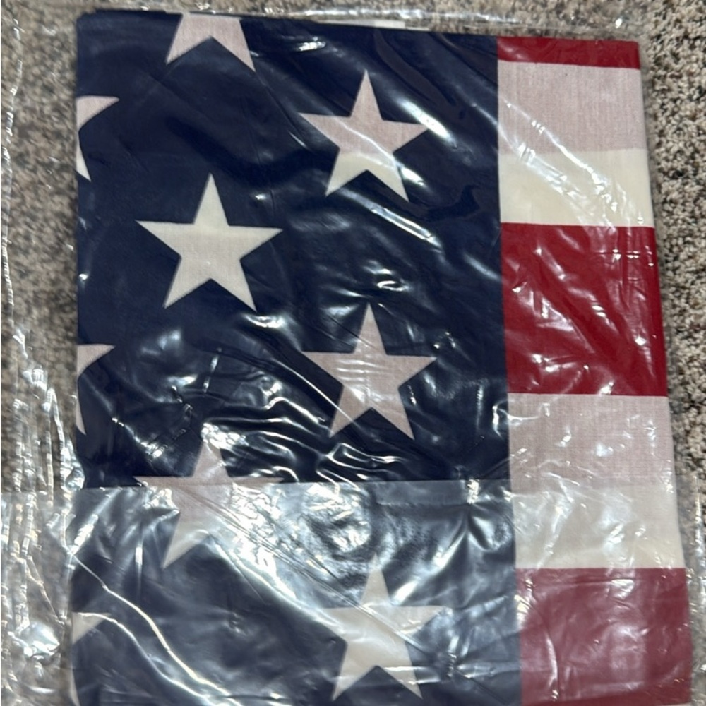 Patriotic Flag Print Fabric
